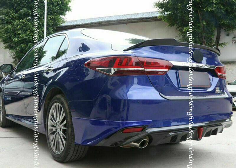 for Toyota for Camry 2018-2023 Carbon Fiber ABS Car Rear Trunk Spoiler Lip Tail Wing