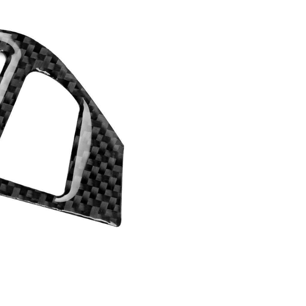 Carbon Fiber Steering Wheel Button Cover Fit for Mitsubishi Lancer Evo 2008-15