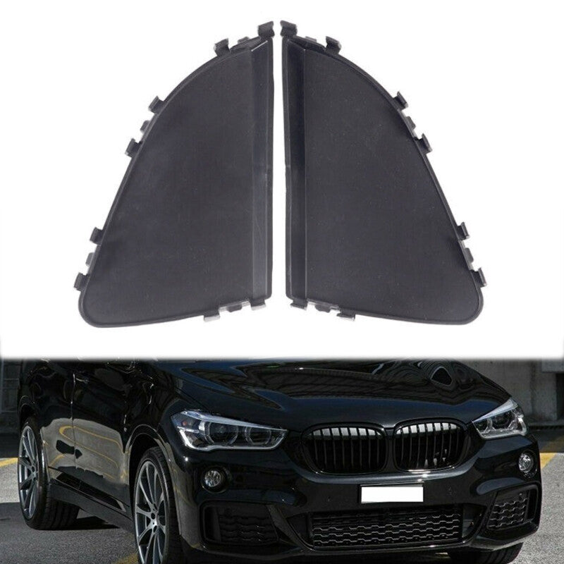 Pair For 2016-2019 for BMW X1 F48 F49 Bumper Center Grille Left Right Closed Cover