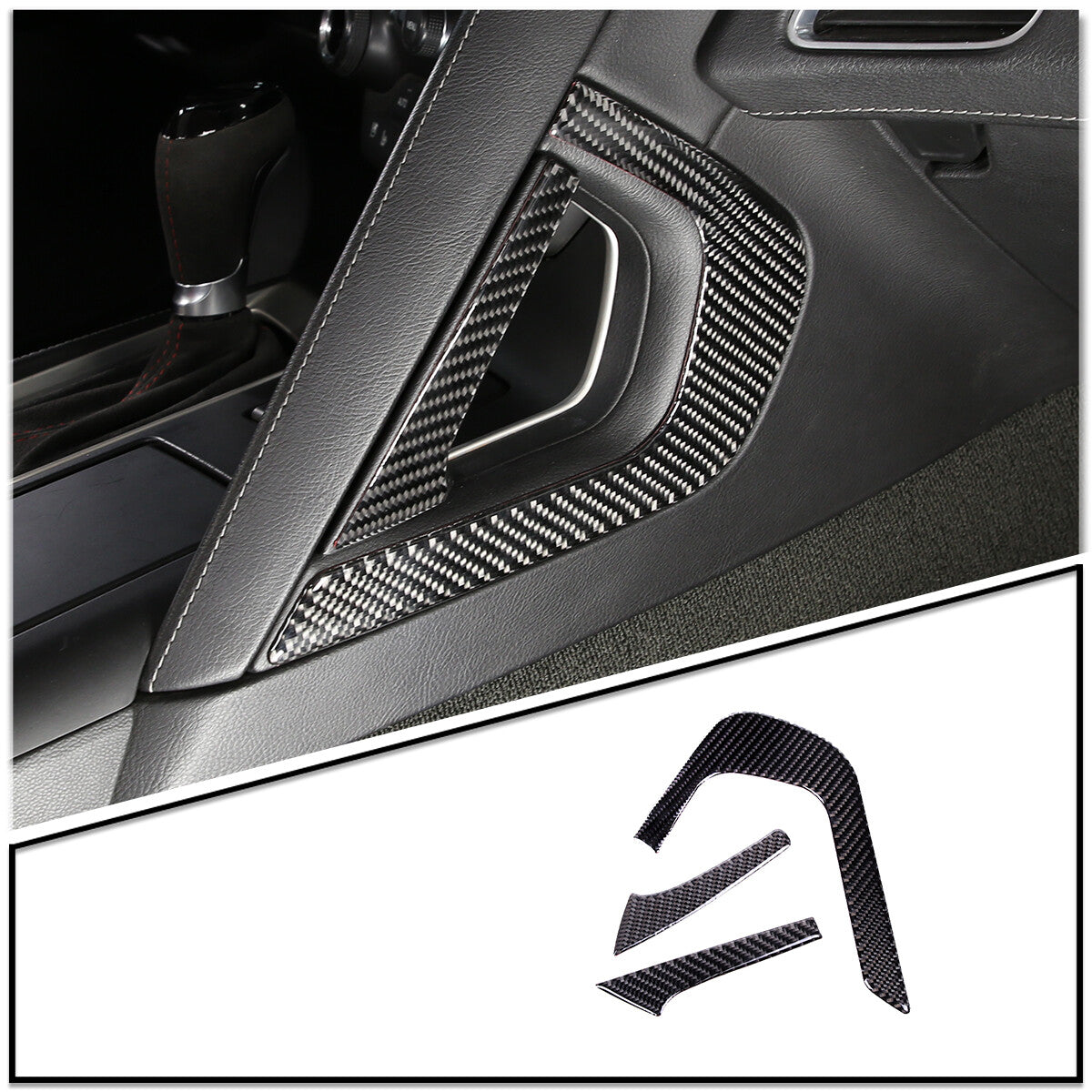2 Black View Mirror Rainproof Eyebrow Cover Decoration for Toyota @ FJ Cruiser 07-21