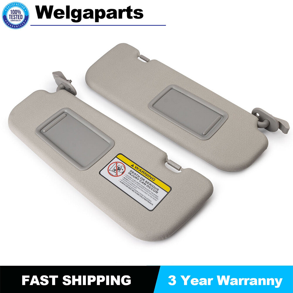 2X 852103X000TX 852203X000 Sun Visor Gray LH RH for Hyundai for Elantra MD 11-15 GL