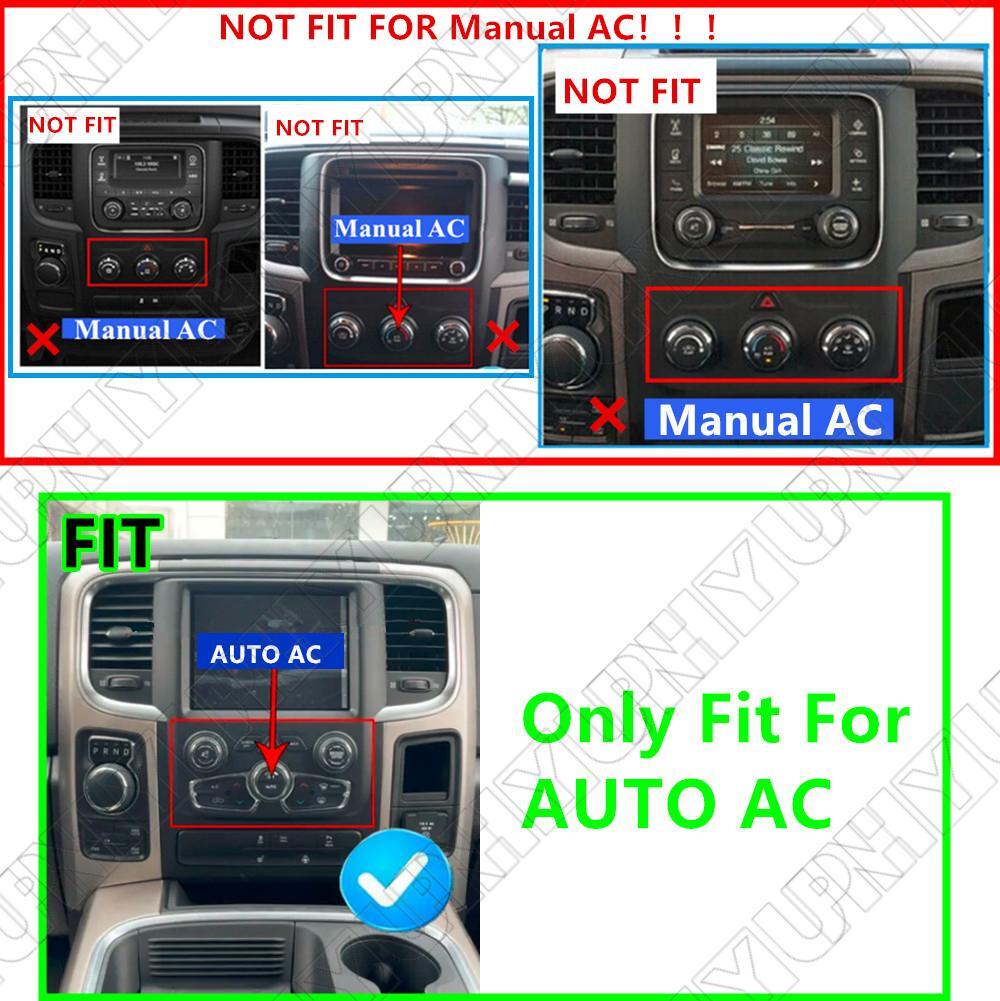 9.7 Stereo Radio GPS Nav Head Unit 4+32 for Dodge for RAM 1500-5500 2013-18 Auto AC