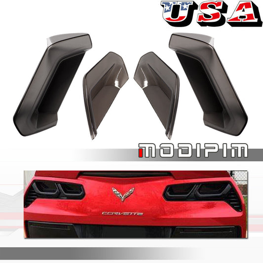 Smoked vinyl tint covering for taillights and rear reflectors on 2014-2019 for Chevrolet for Corvette C7