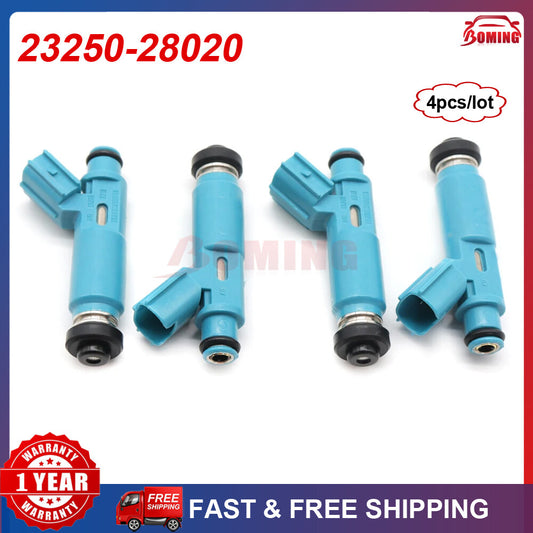 4-piece set 23250-28020 new fuel injectors suitable for Toyota for Camry Highlander Solar
