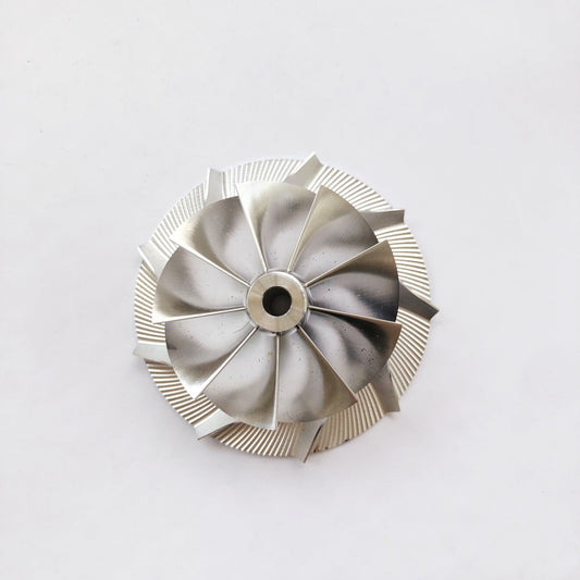 TD04 Reverse 44.45/62.00 mm 9+0 Blade Performance Turbine Billet Compressor Wheel