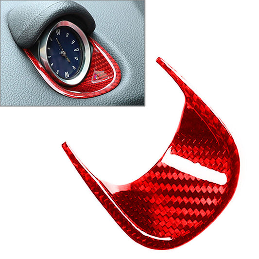for Maserati Ghibli Quattroporte Carbon Fiber Car Dashboard Clock Cover Trim