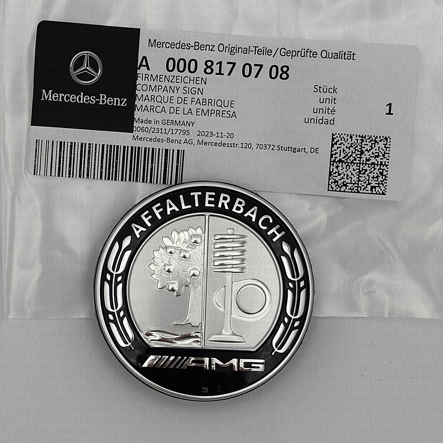 for Mercedes -AMG Affalterbach 206 front bumper badge/badge 00081708