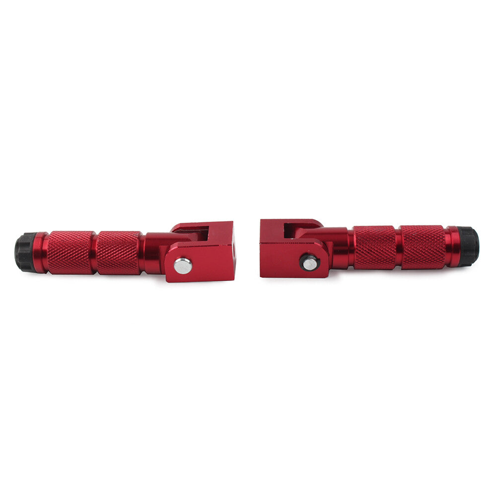for YAMAHA for Suzuki for Kawasaki Universal M8 Footpegs Folding Passenger Foot Pegs Red