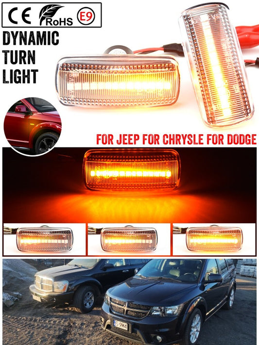 Dynamic Side Marker Light for Jeep Patriot Liberty for Chrysler for Dodge for Lancia Flavia