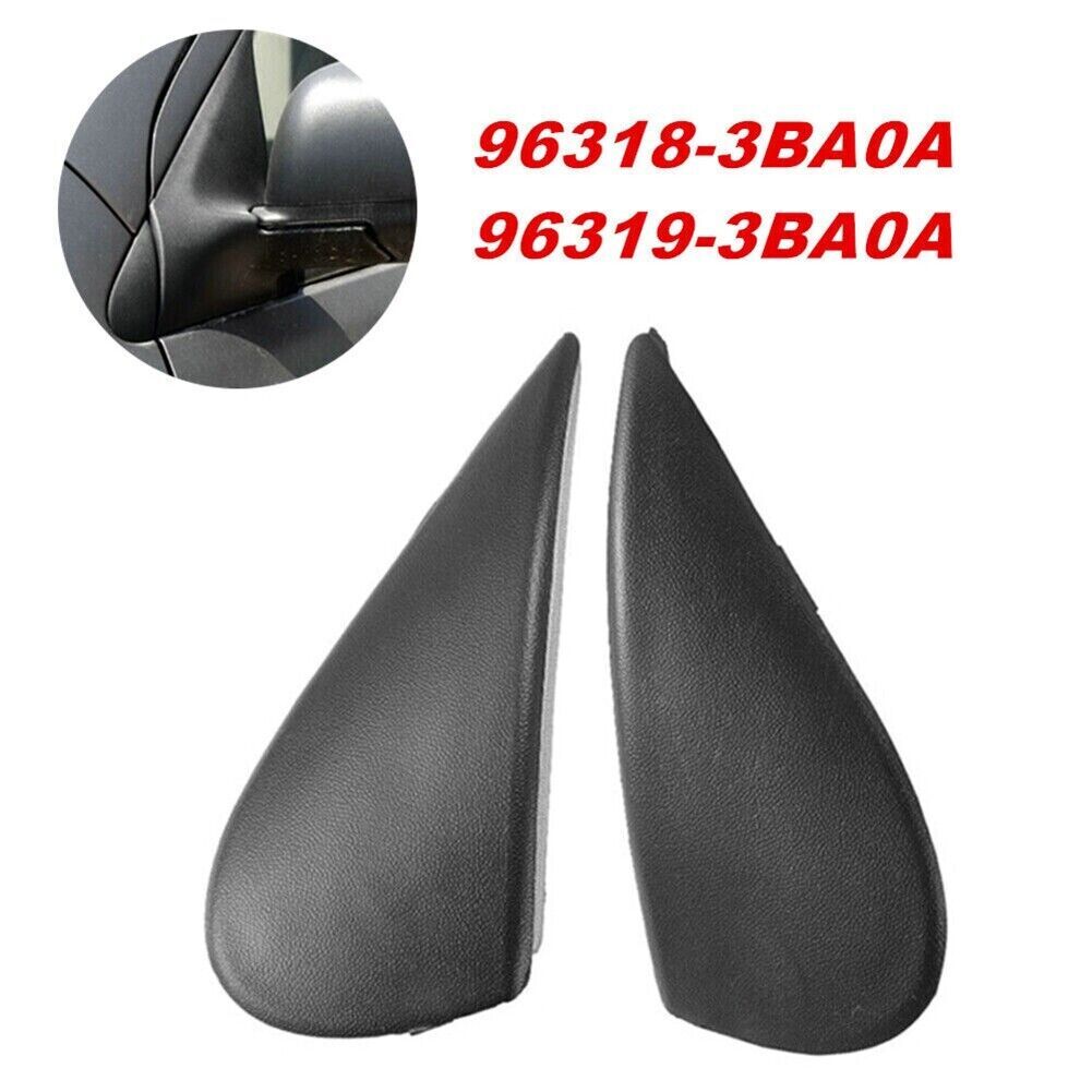 1 Pair Side Mirror Corner Triangle Fender Cover Trim for Nissan Versa 2012-2019
