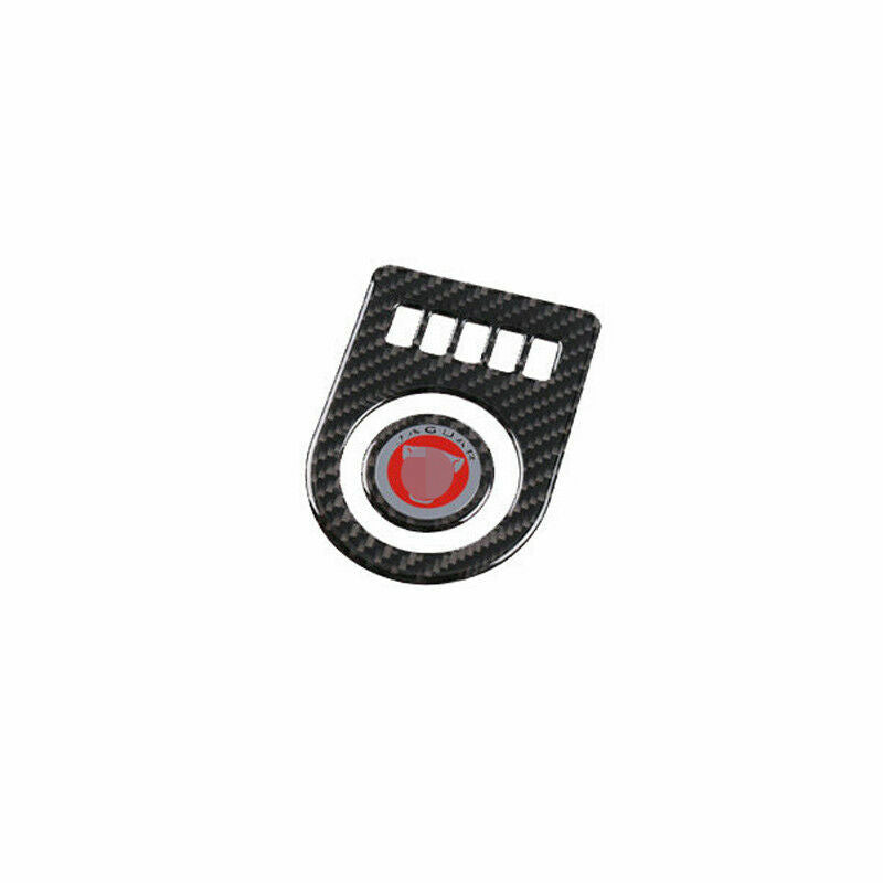 1X for Jaguar F-PACE 2016-2020 Carbon Fiber Central Console Gear knob Trim Cover