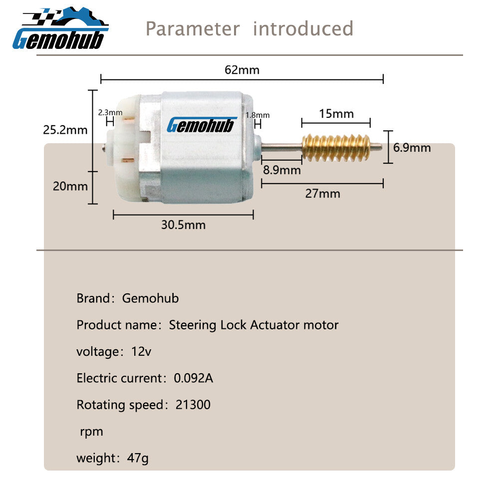 Steering Column Lock motor for 2015-2021 for Renault for Kadjar 2016-2023 for Renault Kaptur