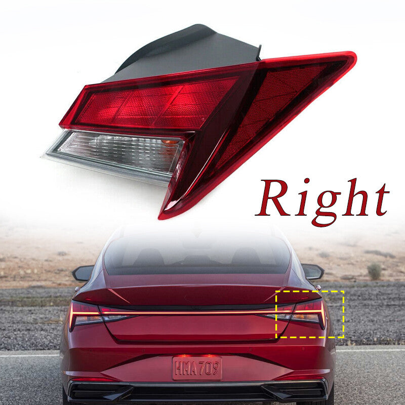 Rear taillight Brack, halogen bulb 92402AA020, right side, suitable for Hyundai for Elantra 2021 - 22