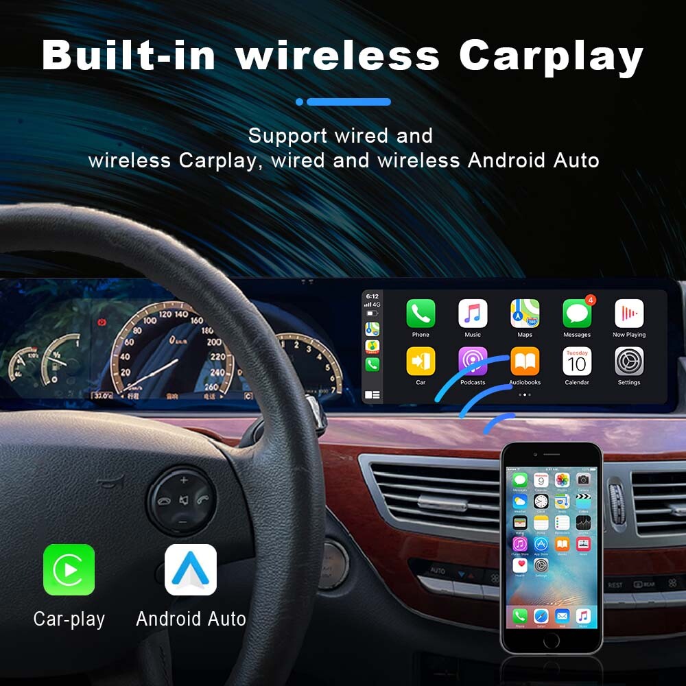 8G+128G for Mercedes-Benz S Class W221 2006-2013 Car GPS Nav Wifi Stereo Carplay