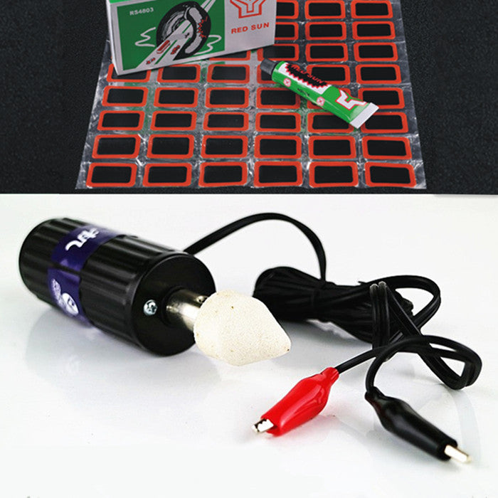 Tire Repair Moto Tubeless Inflatable Tire Electric Polishing Machine Patch Tool