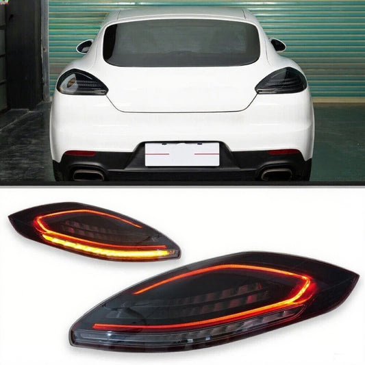 for Porsche for Panamera 970.2 2014-2016 LR Smoked LED Taillight Assembly Replace