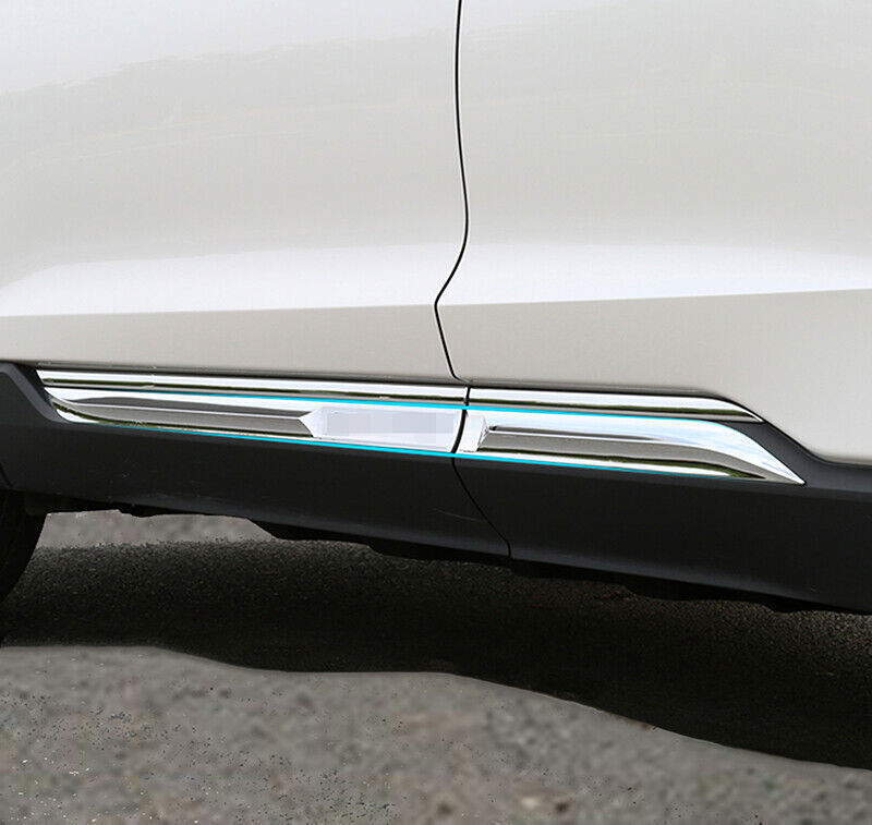 for Ford Edge 2015-2021 Chrome Door Side Body Molding Trim Sill Cover Guard Trim