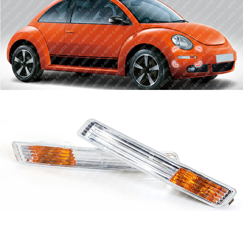 Pair Front Bumper Daytime Lamp Turn Signal Light for Volkswagen Beetle 2006-2010