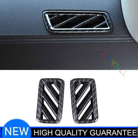 for Volkswagen Atlas 2018-23 Carbon Fiber Dashboard Side Vent Overlay Cover 2PCS