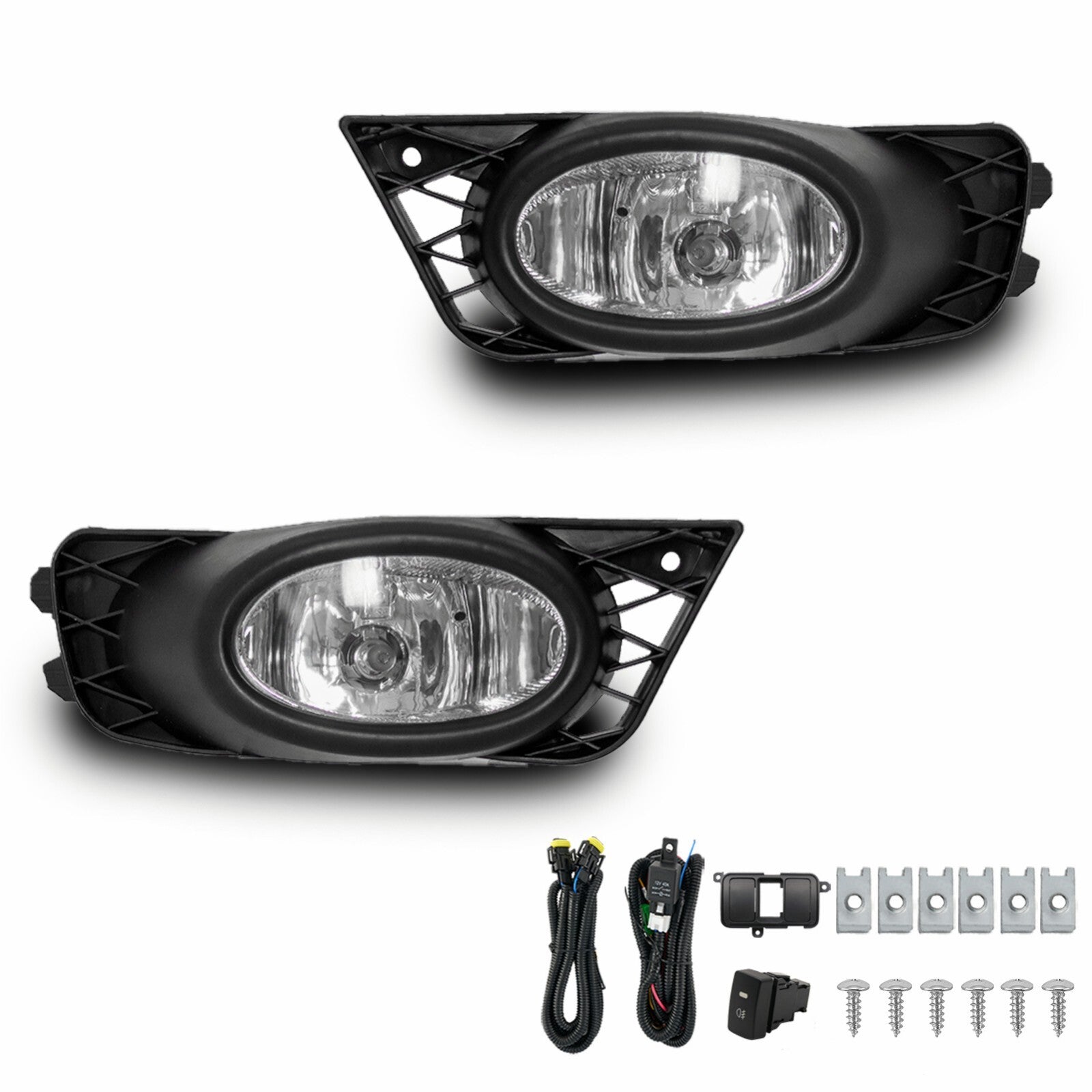 Lens 1 for front bumper fog lights, suitable for 2009-2011 for Honda for Civic sedans.