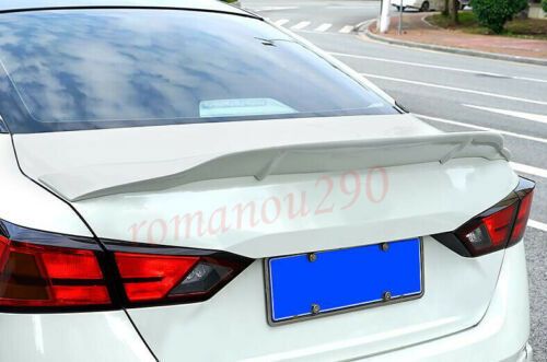 for Nissan Altima 2019-2022 White Rear Trunk Sport Spoiler Tail Wing Lip Cover