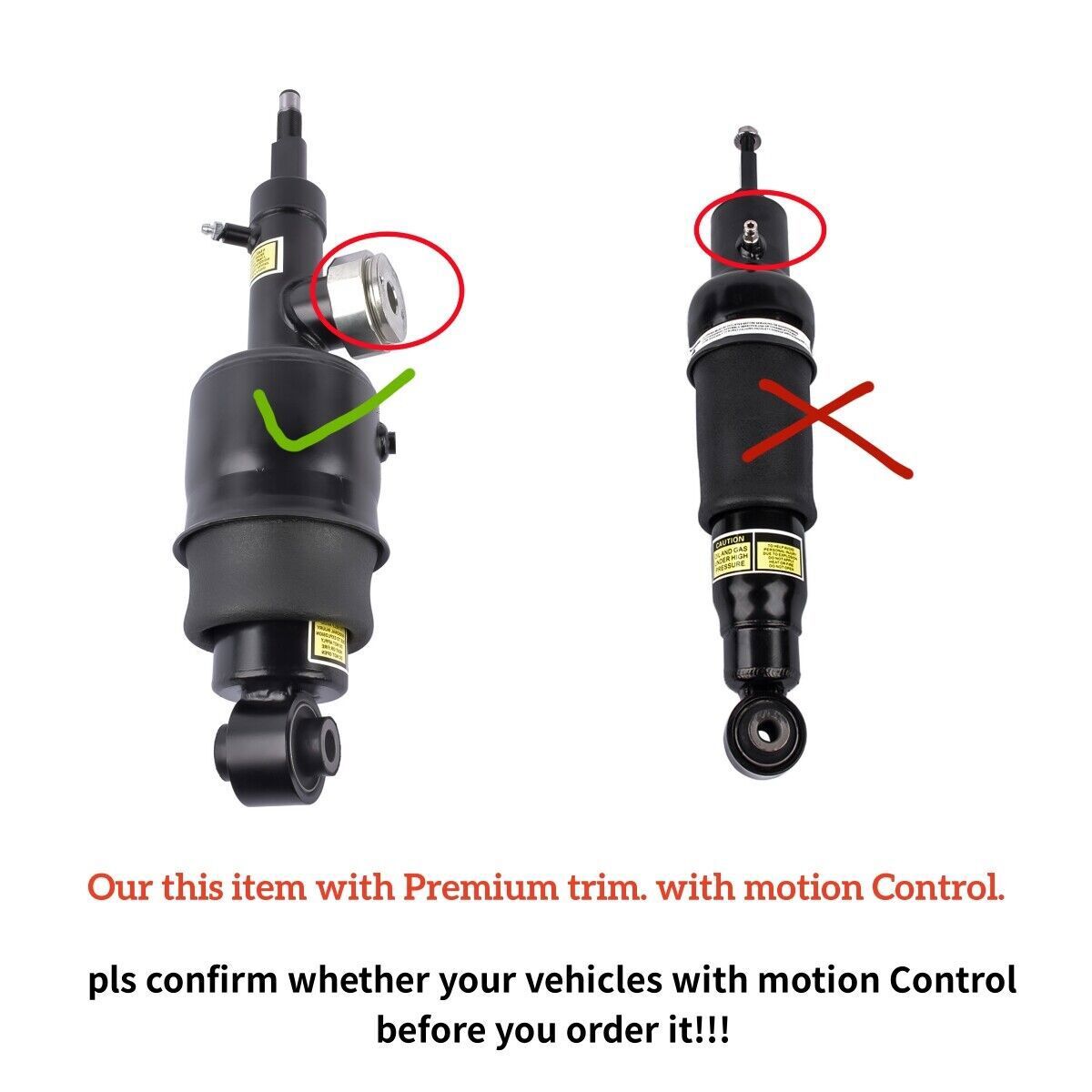 2X Fit for Mercedes W221 C216 CL500 CL600 S550 S600 Rear ABC Hydraulic Shock Struts