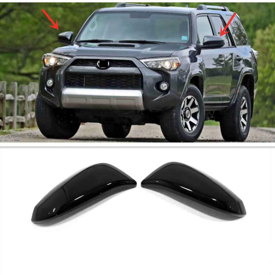 for Toyota 4Runner 2014-2022 Bright Black Side Mirrors Rearview Cover Trim 2PCS