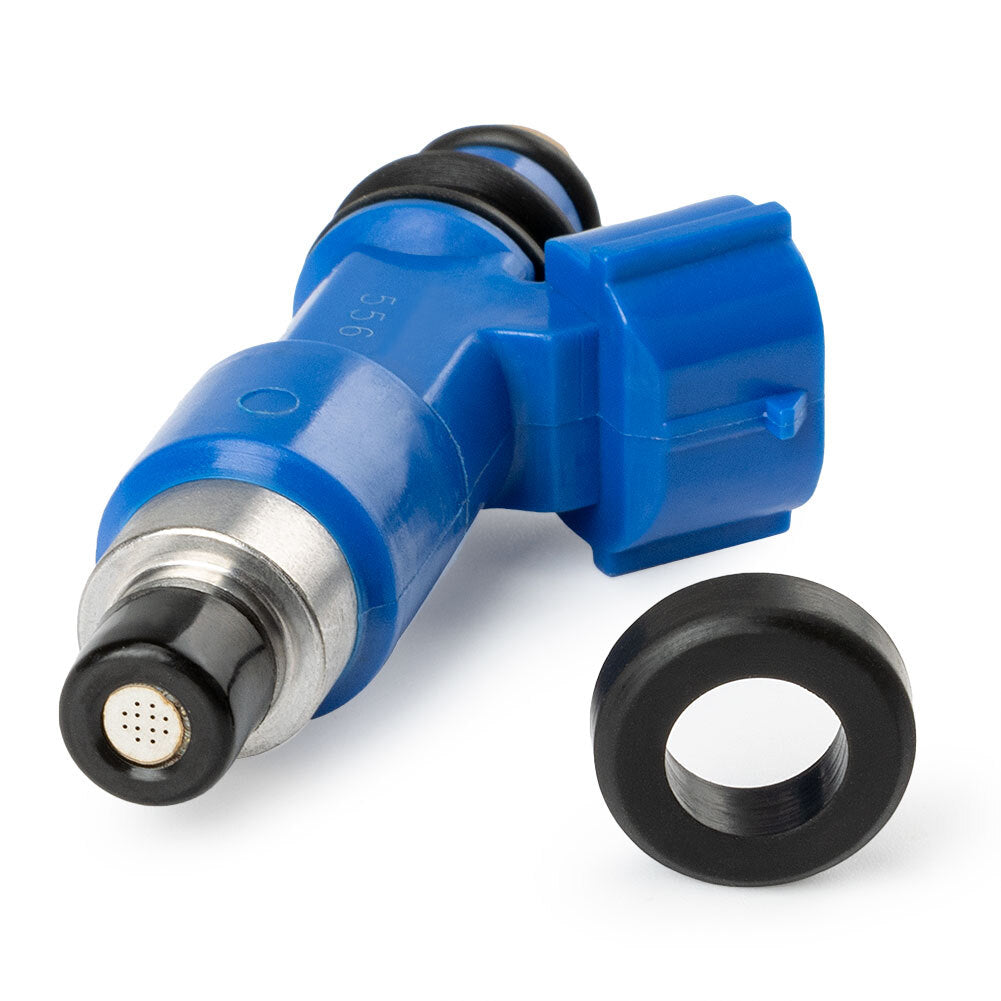 Set of 4 565cc Fuel Injectors Dark Blue for Subaru WRX / STI 16611-AA720