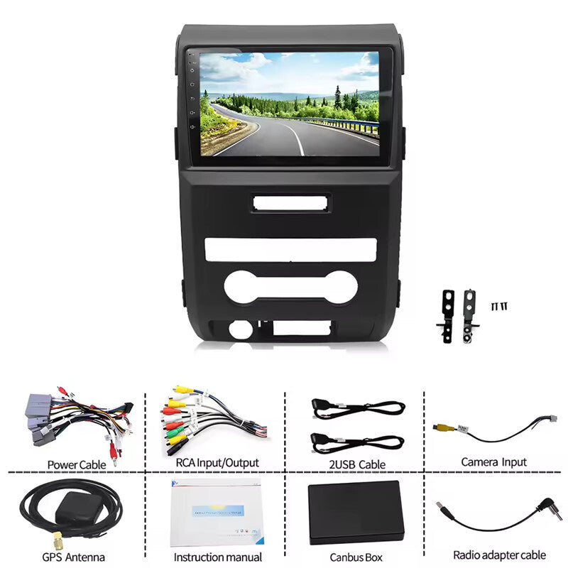 9in Android Radio Car Stereo Multimedia Player GPS Navi Wifi for Ford F150 09-14