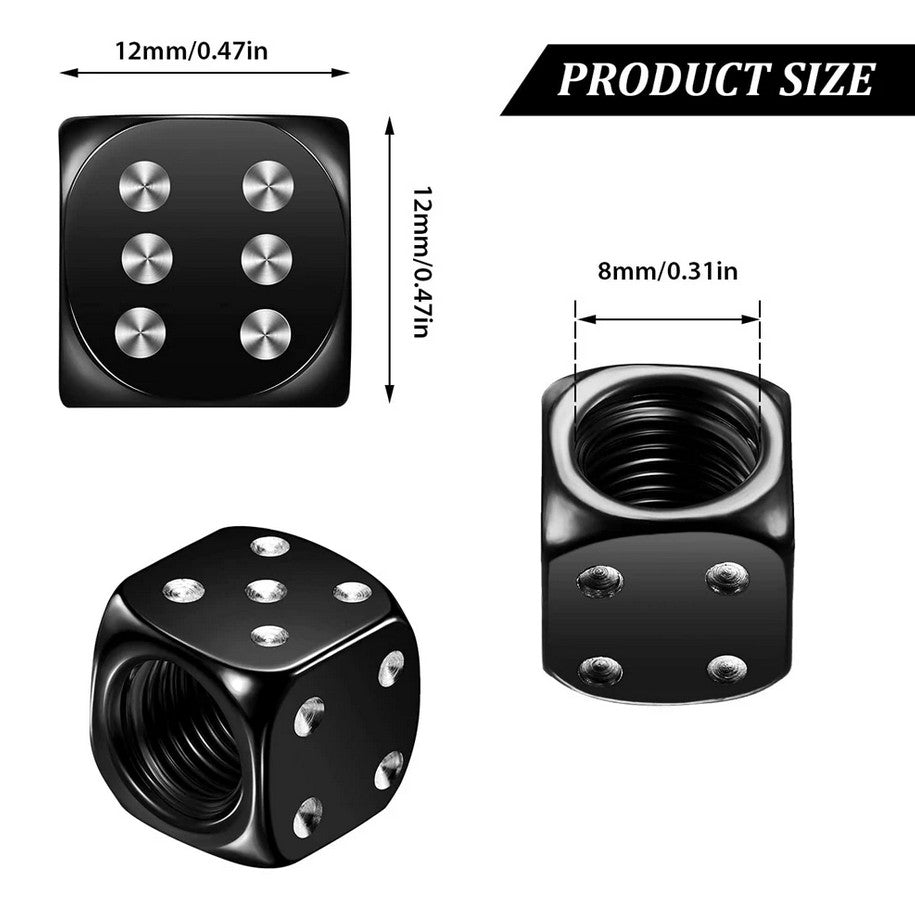 4-piece universal silver tire valve cover rod air dust cover for Alfa Romeo