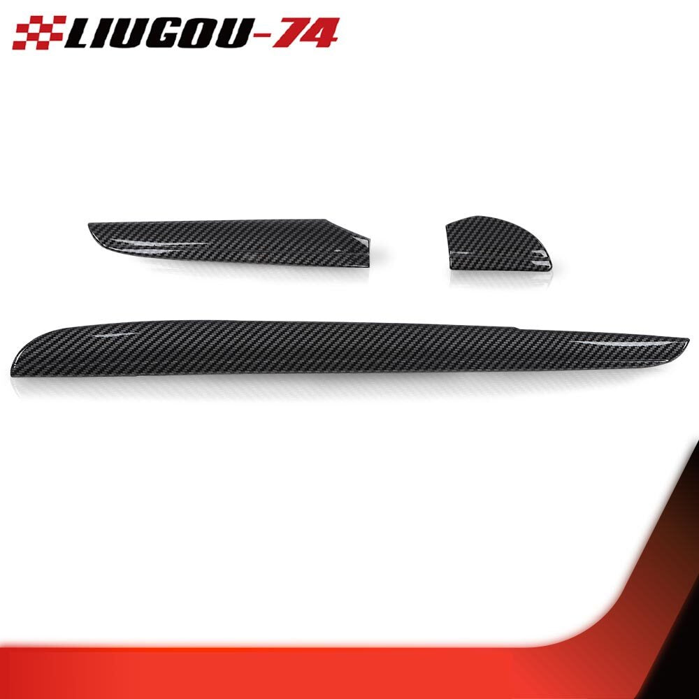 Central control dashboard cover trim bezel fits 11+ for Chrysler 300 Carbon Fiber Style
