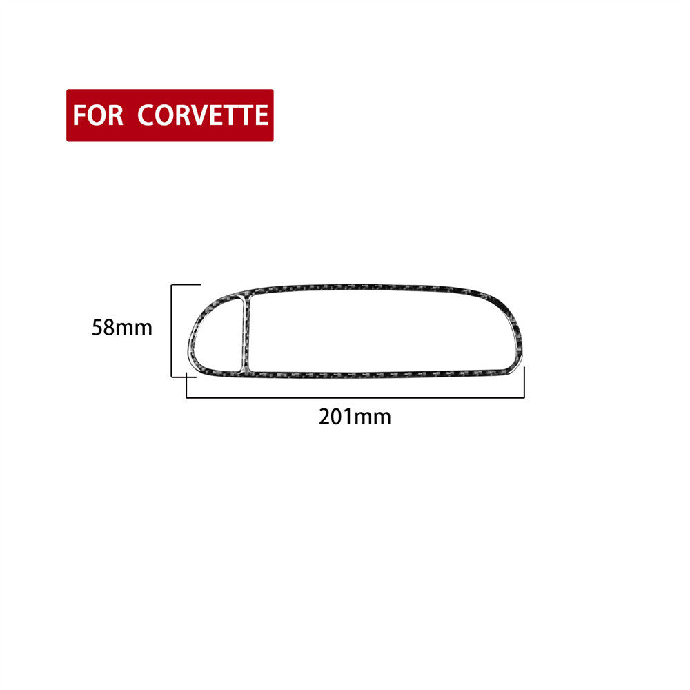 Carbon Fiber Center Air Vent Outlet Panel Trim for Chevrolet for Corvette C5 1998-04