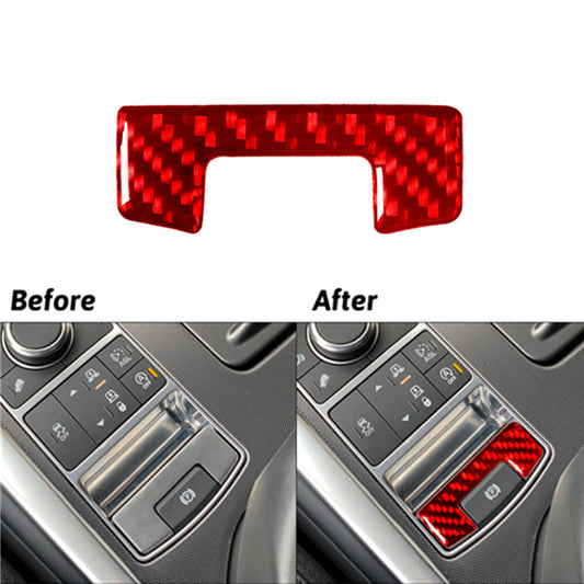 Red Carbon Fiber Parking Button Trim For Land for Range Rover Sport 2014-2017