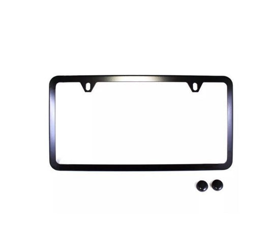 1 piece car license plate frame cover cap trunk 2-hole black for Mazda