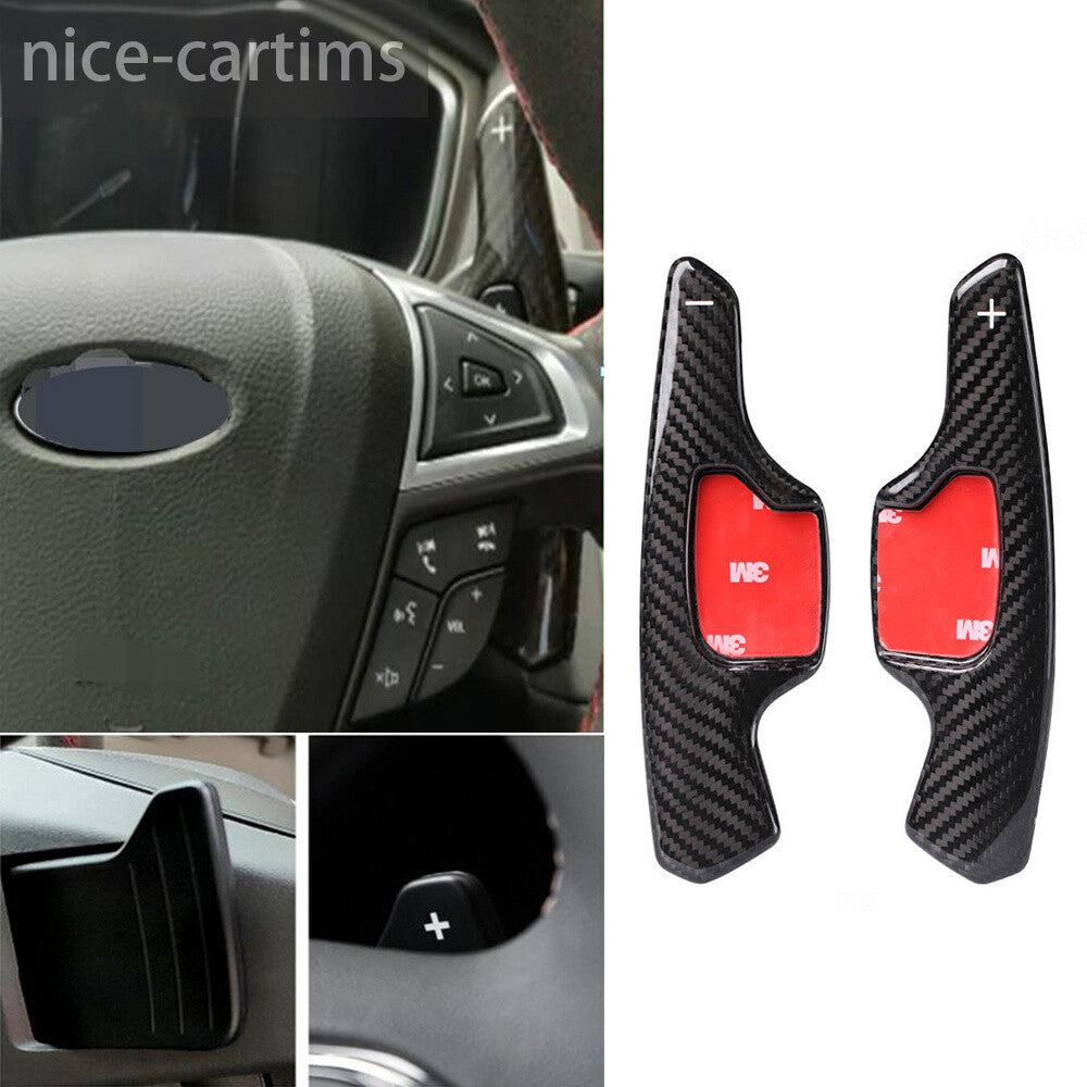 Carbon Fiber Steering Wheel Paddles Shifter for Ford Mondeo /Taurus Edge for Lincoln