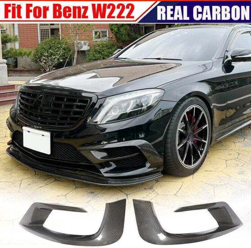 carbon fiber front bumper vent cover trim for Mercedes-Benz W222 S63 AMG 2014-17