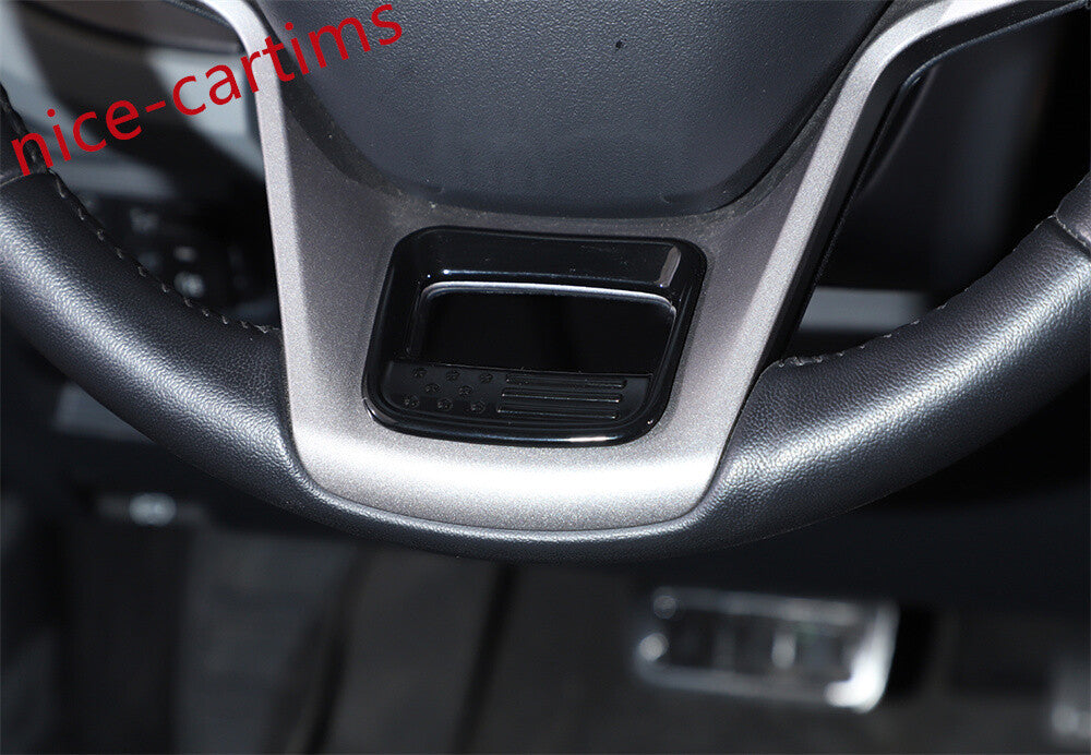 for Ford Bronco 2021+ Car Steering Wheel Bottom Panel Trim Accessories ABS Black