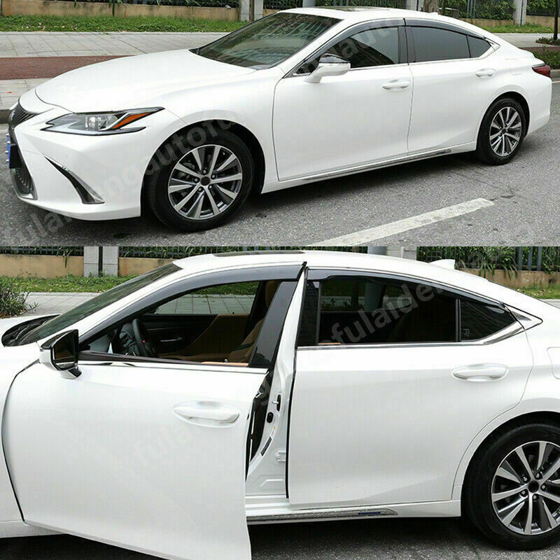 for Lexus ES350/300h 2019-2023 Window Visors Sun Rain Guard Deflectors W/Chrome