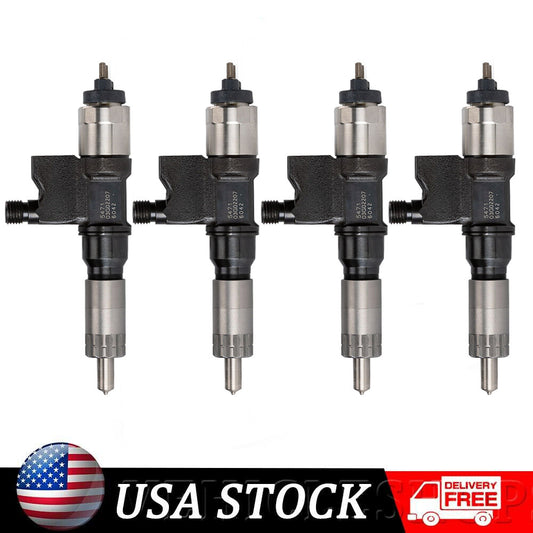 4-pack of new fuel injectors 095000-5471, suitable for Isuzu NPR NPR-HD 4HK1 5.2L, 2001-07