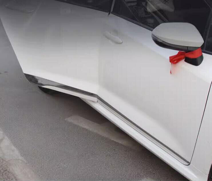 for Toyota for Corolla 2019-2023 Chrome S.Steel Side Skirts Door Panel Trim Covers