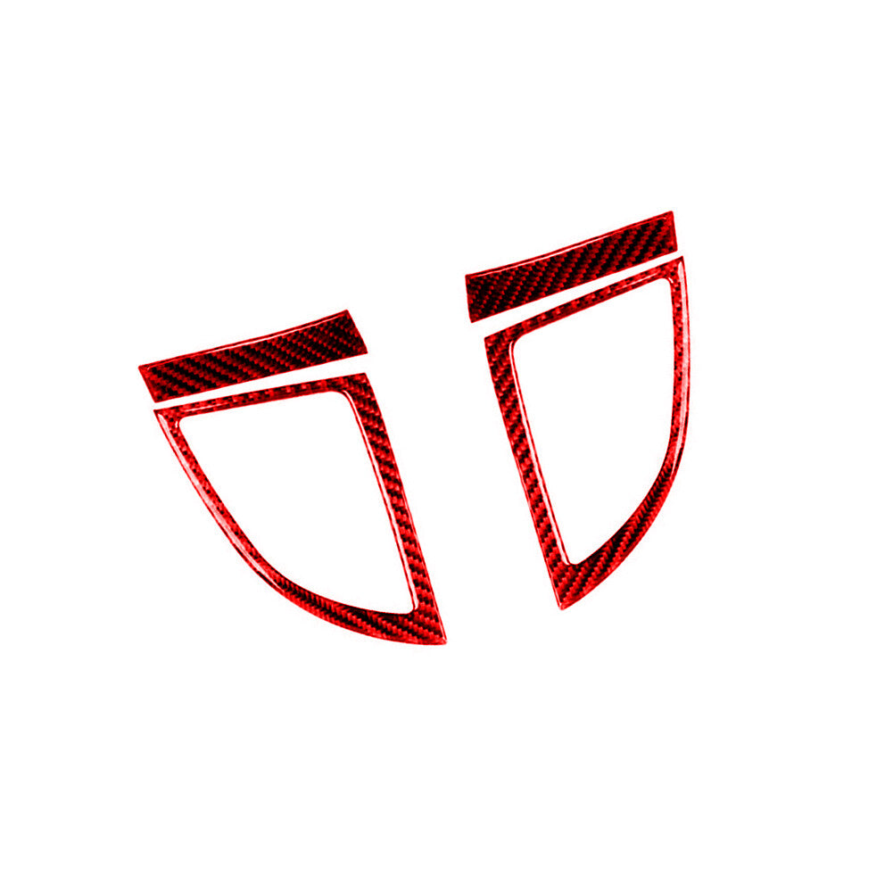 Red Carbon Fiber Central Air Conditioner Outlet Trim for Honda CRV CR-V 2012-16