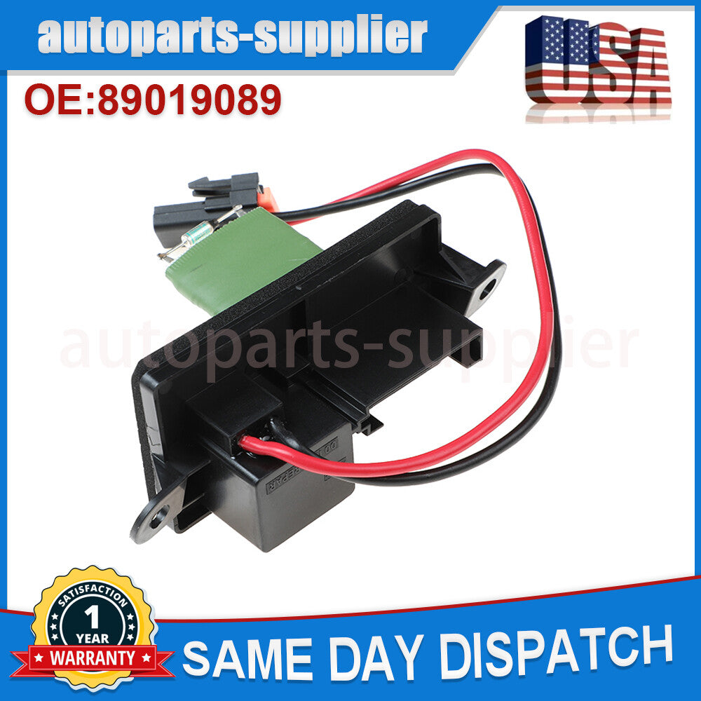 Fan motor resistor with wiring harness suitable for Chevrolet Silverado 1500 for GMC for Sierra and for Cadillac