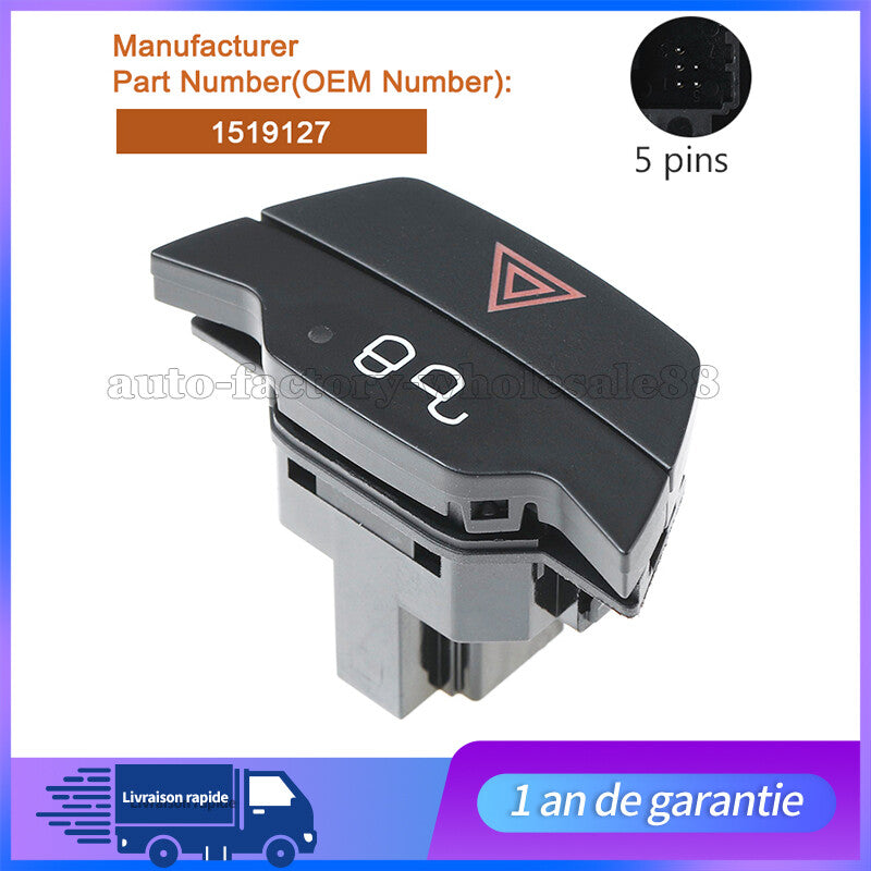 Bouton of Warning D¨¦tresse Pr¨¦vu pour Fiesta 6 B-Max C-Max Kuga - 1519127 Neuf