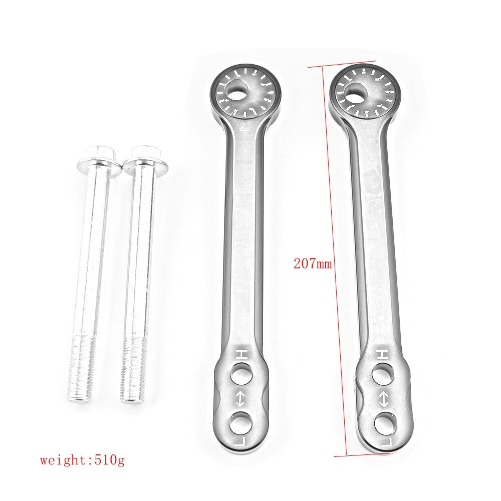 Aluminum Lowering Link Kits for Kawasaki Ninja400 Z400 14-23 Ninja250 Z250 13-23
