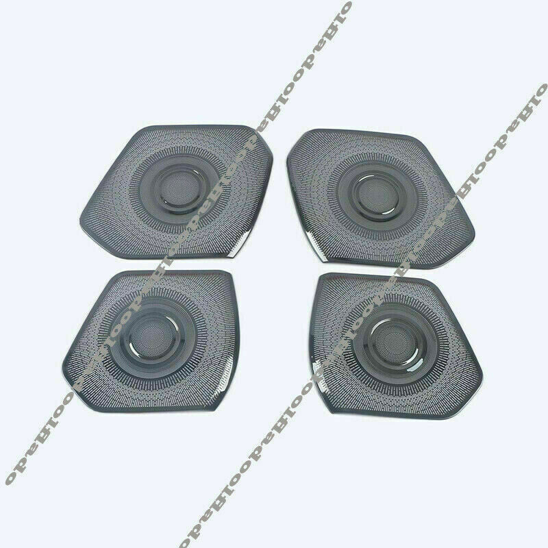 4P for Toyota Highlander 2020-2023 Black Titanium Inner Door Speaker Cover Trim