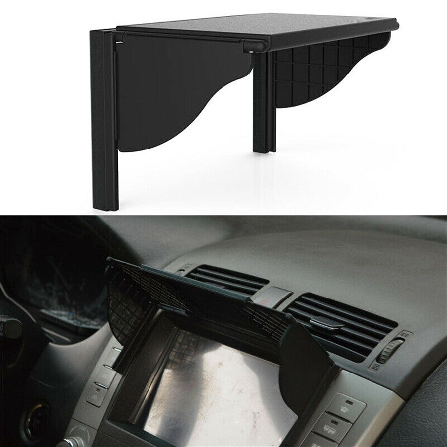 Black Adjustable Car Visor Sun Shade For 6-10 Inch GPS/DVD/LCD Navigation Cover