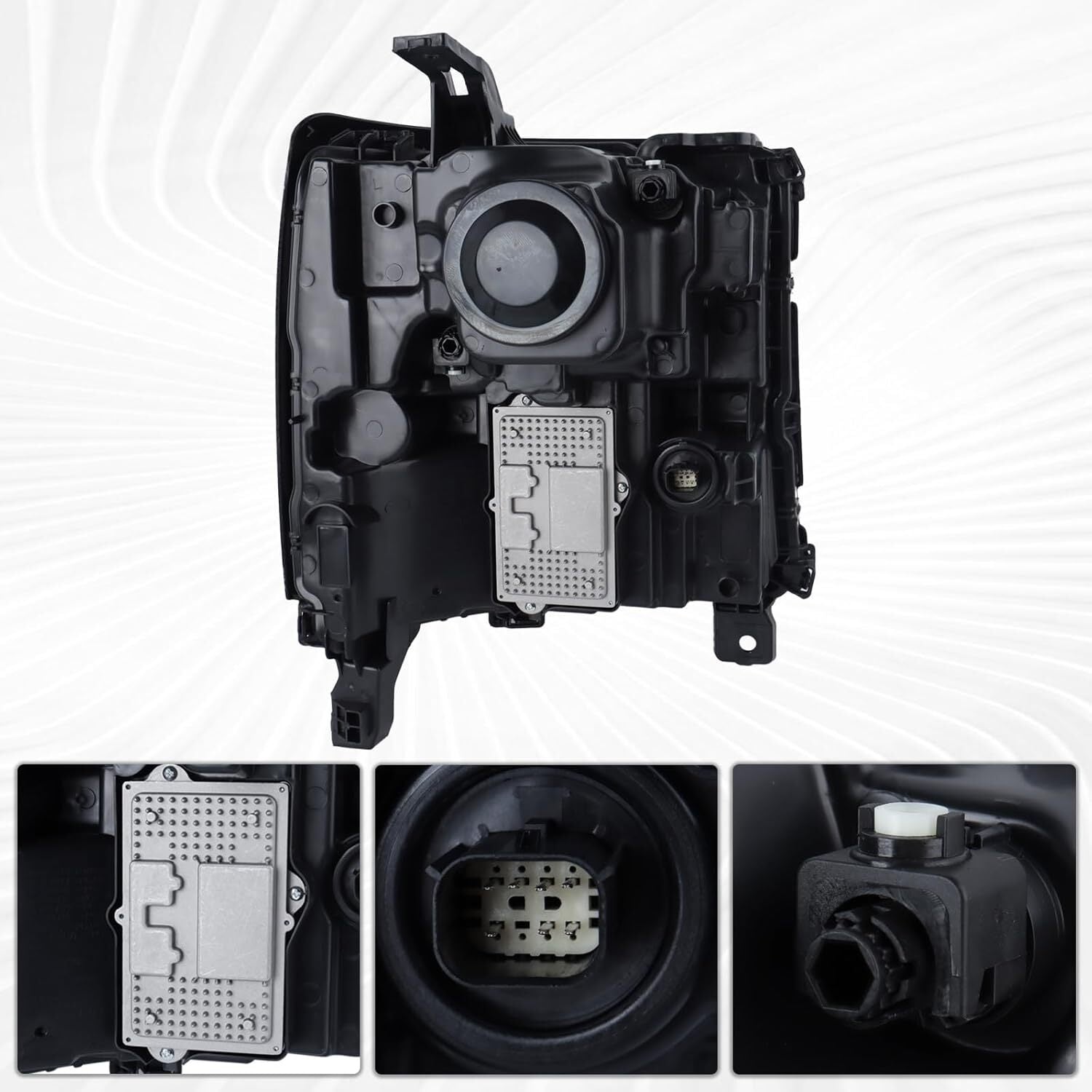 For 2016-2019 Silverado 1500 Full LED DRL Primed Projector Head Light Left Side