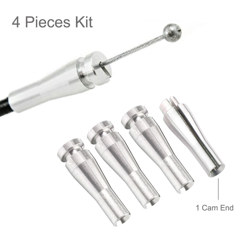 4-Piece for Ford Rear Door Latch Cable Repair Kit, F-Series Extended for F150, F250  F350, Silver