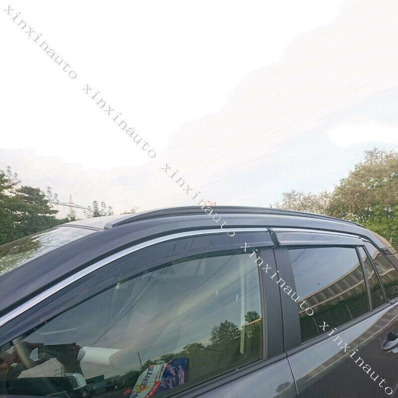 4X Smoke Window Visor Vent Shades Sun Rain Guard Cover for Toyota RAV4 2019-2022