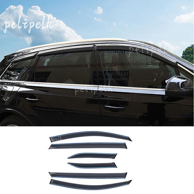 for Audi Q7 SQ7 2020-2024 Window Visors Cover Sun Rain Guard Vent Deflector Deco